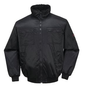 Custom Men Leather Sleeve Blank Bomber Jackets Wholesale Pilot Bomber Workwear Jacket