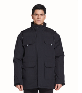 Custom Winter Fashion Pilot Long Windbreaker Coats Jacket Mens Man Padded Jacket