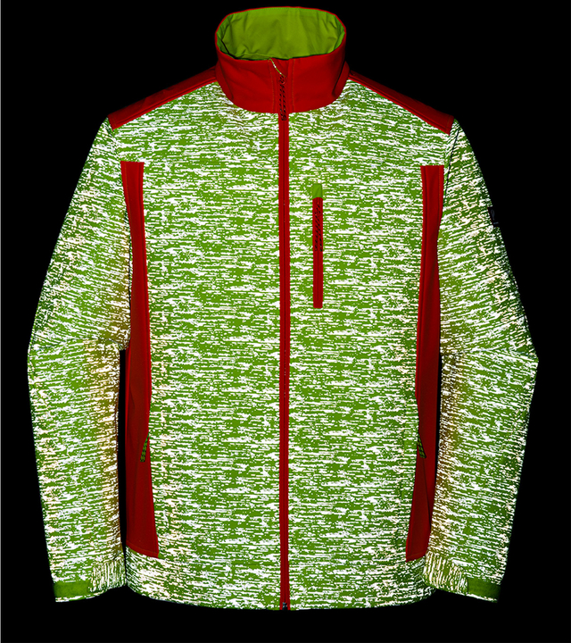 Wholesale OEM HI VIS Orange Water Repellent Breathable Windproof Outdoor Hiking Softshell Jacket