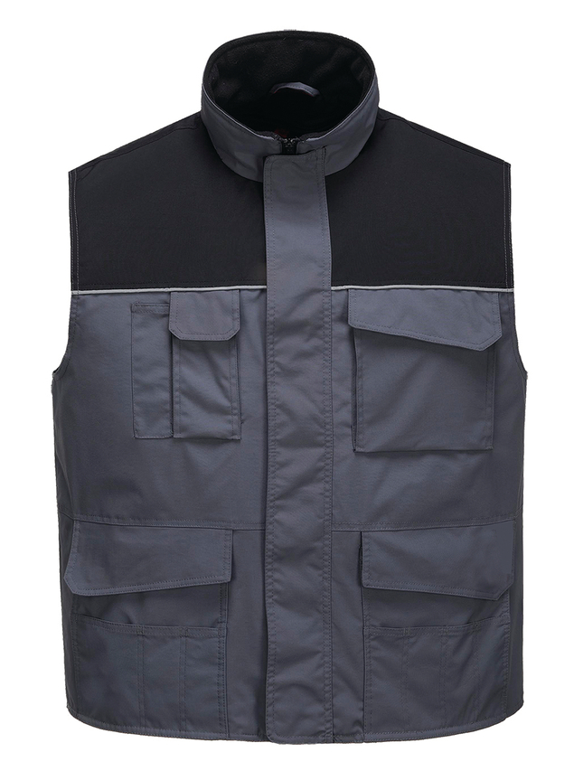 Custom Made Men Quilted Vest Mechanic Winter Construction Workwear Sleeveless