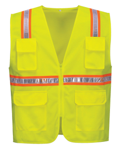 Reflective Vest Construction Operation Clothing Road Sanitation Traffic Workwear Safety Mens Jackets