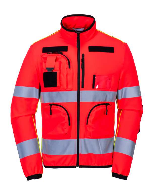 Hi Vis Man Knitted Jacket Safety Green Hoodie for Construction/Roadway Work