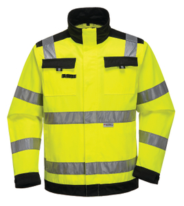 Hi-VI Safety Workwear Factory Produce 65% Polyester 35% Cotton Jacket for Work with Waterproof Upper Fabric