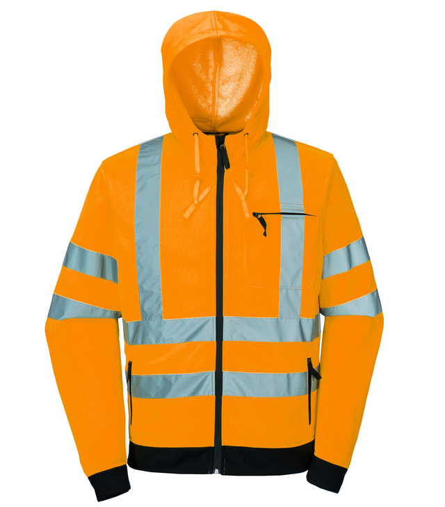 High Visibility Warning Working Winter Construction Safety Reflective Fleece Jacket