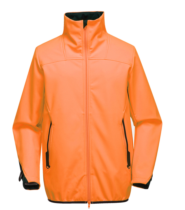 Roadway and Traffic Work Safety Workwear Fluorescent Yellow Softshell Jacket