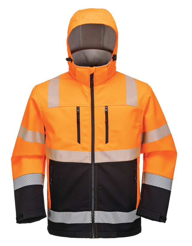High Quality Hi-Vis Safety Softshell Jacket Waterproof Windproof Customized New Design