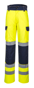 Hot Sale Customized Logo Yellow High Visibility Reflective Safety Hi Vis Work Pants