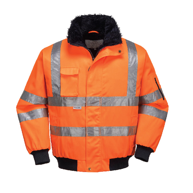 2023 New Hi Vis Bomber Reflective Safety Winter Jacket