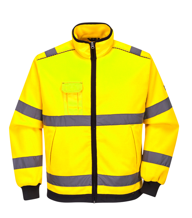 High Visibility Reflective Professional Personality High Quality Reflective Safety Polar Fleece Jacket