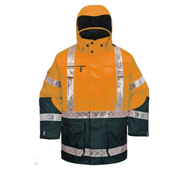 Reflective Winter Polyester Jacket High Visibility Construction Workwear Reflective Safety Clothing