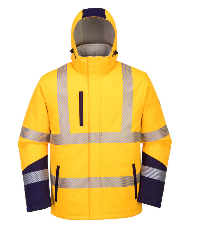 Waterproof Safety Men′s hi VIS softshell Jacket