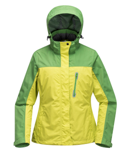 Women′ S Solid Hooded Rain Jacket Outdoor Waterproof Windproof Loose Coat Zipper Pocket Lady Coats Autumn Winter Warm Outerwear