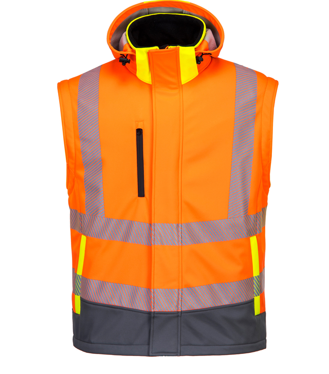 Eniso20471 Hi Vis Softshell jacket for Outdoor Activities Waterproof Breathable Softshell jacket