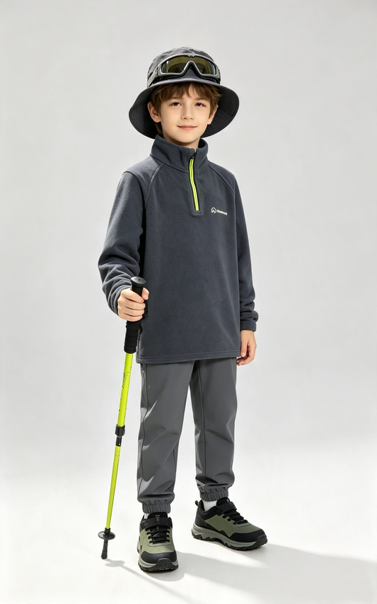 Kid's outdoor fleece jacket