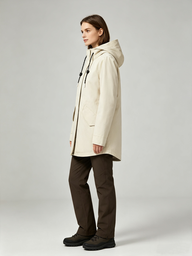 Women's outdoor cotton trench coat