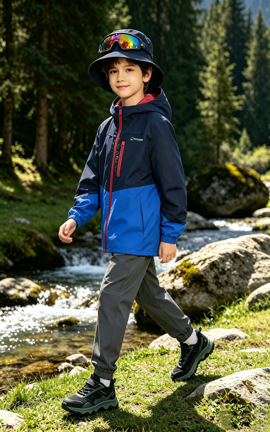 Children's single-layer waterproof jacket