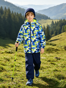 kid's outdoor print jacket