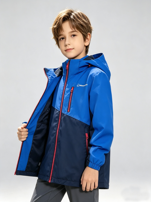Children's boy single-layer waterproof jacket