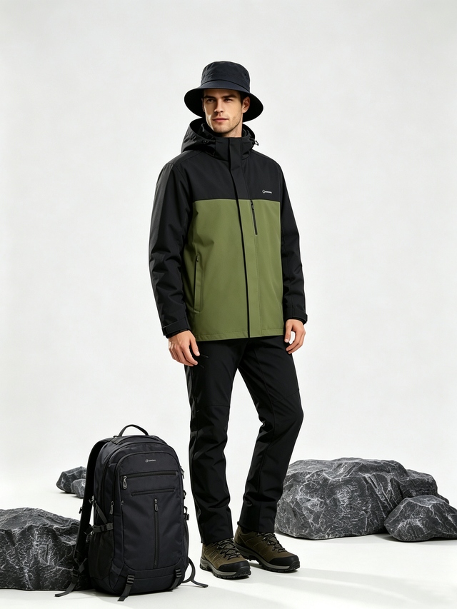 Men's waterproof jacket/ 3-in-1 outdoor jacket